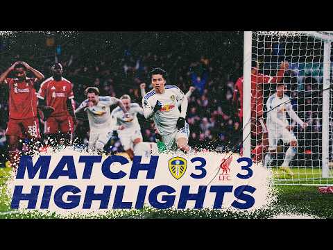 Leeds United 3-3 Liverpool | Premier League highlights | Tanaka 96th-minute equaliser!