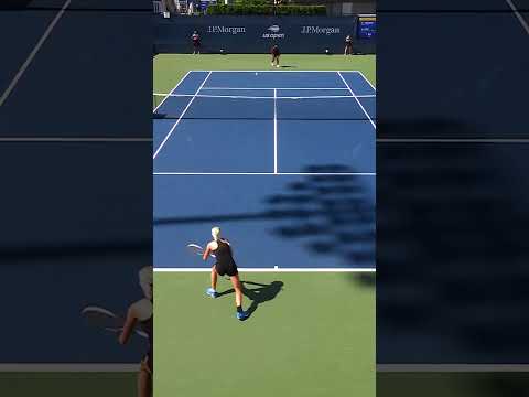 Speed DEMON gets to this drop shot! 😎