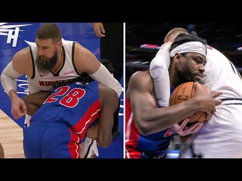 Jonas Valančiūnas Puts Isaiah Stewart in a HEADLOCK 😳 - HEATED MOMENT