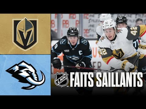 Golden Knights vs Mammoth 24/11/25 | Faits saillants