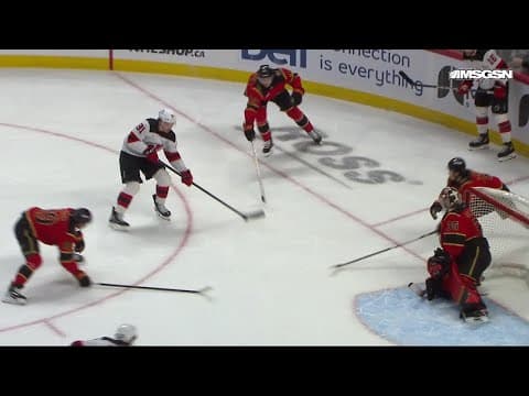 Cody Glass scores a goal against the Ottawa Senators
