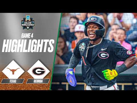 Georgia vs. Texas: 2026 Men's College World Series | Extended highlights