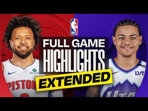 EXTENDED: PISTONS at JAZZ | FULL GAME HIGHLIGHTS | December 25, 2025