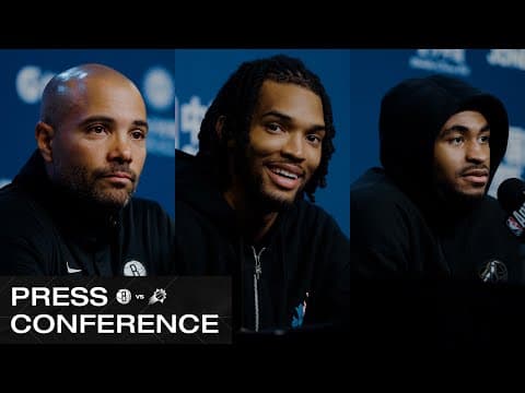 Jordi Fernández, Ziaire Williams, and Cam Thomas Postgame Press Conferences vs Phoenix