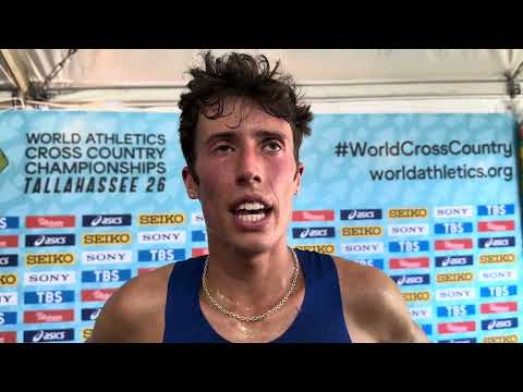 Nico Young after finishing 36th at 2026 World XC