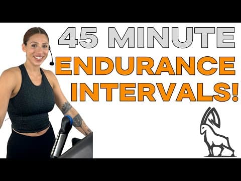 45 Minute Endurance Intervals | Treadmill Follow Along!