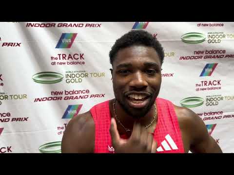 Noah Lyles on why he emerged from the crowd during intros at 2026 NBIGP