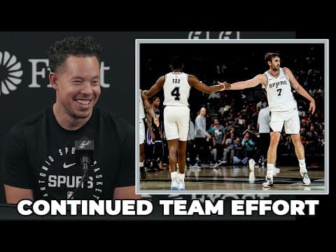 Mitch Johnson on Continued Efforts to Build Team Chemistry