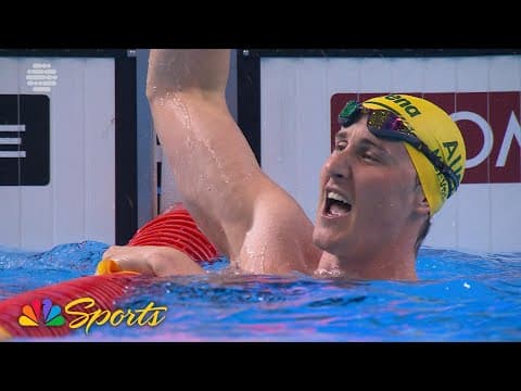 Cameron McEvoy collects world championship in 50m freestyle; Jack Alexy secures bronze | NBC Sports