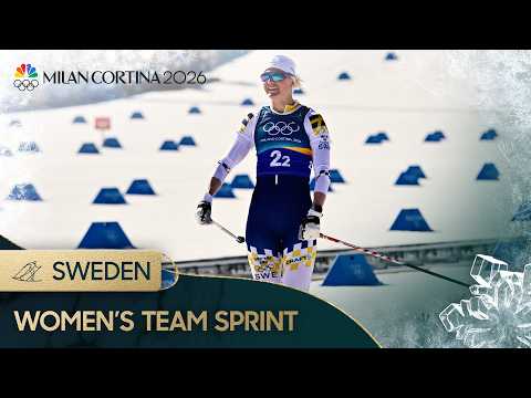 Sweden soars to cross-country women's team sprint GOLD | Winter Olympics 2026 | NBC Sports