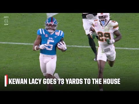 Kewan Lacy runs 73 yards as Ole Miss scores 1st TD of Fiesta Bowl | ESPN College Football