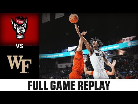 NC State vs. Wake Forest Full Game Replay | 2025-26 ACC Men's Basketball