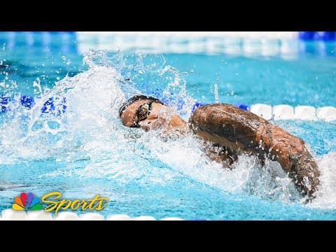 Shaine Casas hangs on to win the 100m individual medley at World Cup in Toronto | NBC Sports