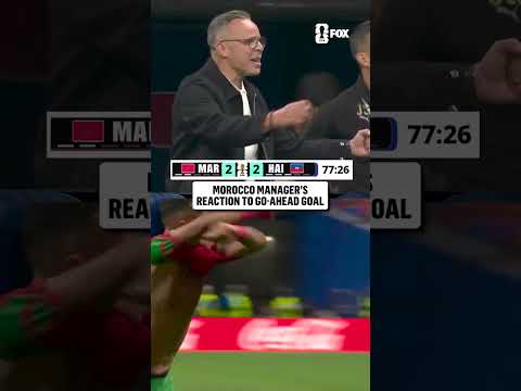 Mohamed Ouahbi was HYPE for Morocco's 3rd goal!