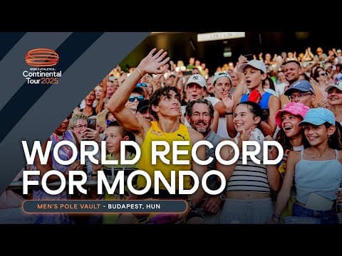 Mondo Duplantis flies to his 13th pole vault world record 👏 | Continental Tour Gold 2025