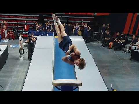 Garrett Schooley - Vault at 2026 men's gymnastics semifinals