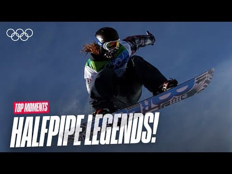 The Last Seven Men's Halfpipe Gold Medalists 🏂🥇 | Olympic History in Snowboarding | Top Moments