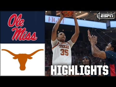 Ole Miss Rebels vs. Texas Longhorns | Full Game Highlights | ESPN College Basketball