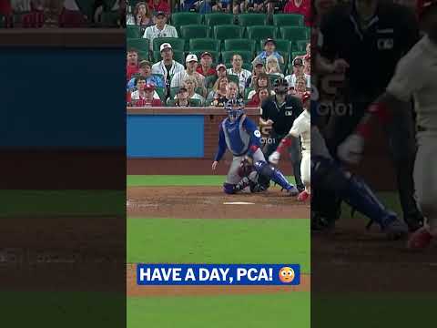 PCA doing it at the plate and on the field! 😱