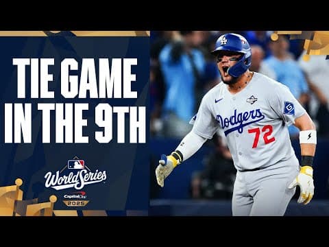 MIGUEL ROJAS HITS A GAME-TYING HOME RUN IN THE 9TH INNING OF WORLD SERIES GAME 7!