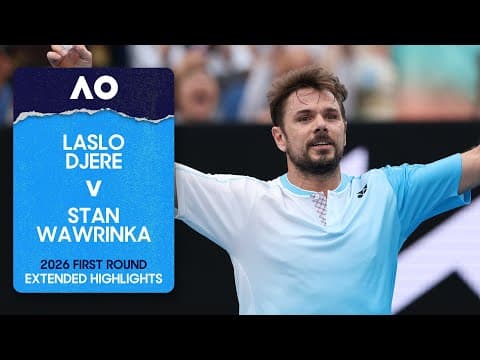 Laslo Djere v Stan Wawrinka Extended Highlights | Australian Open 2026 First Round