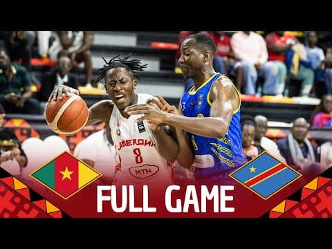 Qualif to Quarter Finals | Cameroon v Congo DR | Full Basketball Game | FIBA AfroBasket 2025