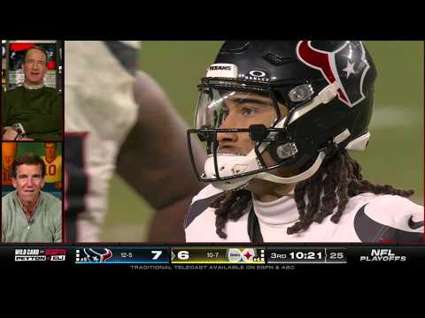 Peyton & Eli react to C.J. Stroud's interception 😅 'Just run it or throw it away!' | ManningCast