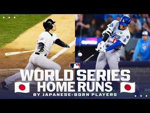 Shohei Ohtani joins Hideki Matsui as the ONLY Japanese-born players to homer in the World Series! 🇯🇵