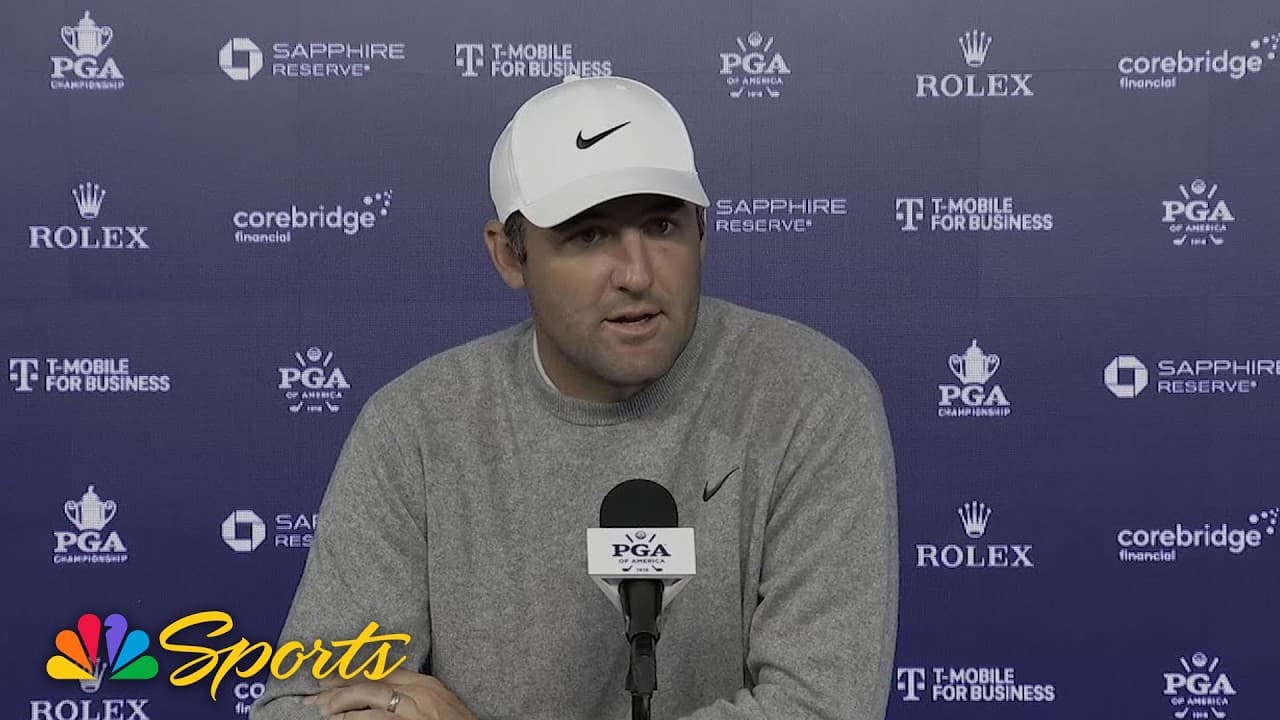 Scottie Scheffler on atmosphere at PGA Championship: 'Great energy' | Golf on NBC Sports