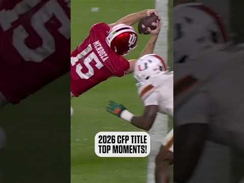 TOP MOMENTS from the Miami vs. Indiana 2026 College Football Playoff National Championship ⚡️