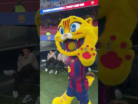El saludo de Cat en la previa del Barcelona - Osasuna #BarçaOsasuna #shorts