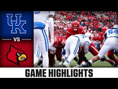 Kentucky vs Louisville Game Highlights | 2025 ACC Football