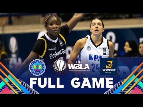 LIVE - KPA  v First Bank Basketball Club | FIBA Women Basketball League Africa 2025 | Group Phase