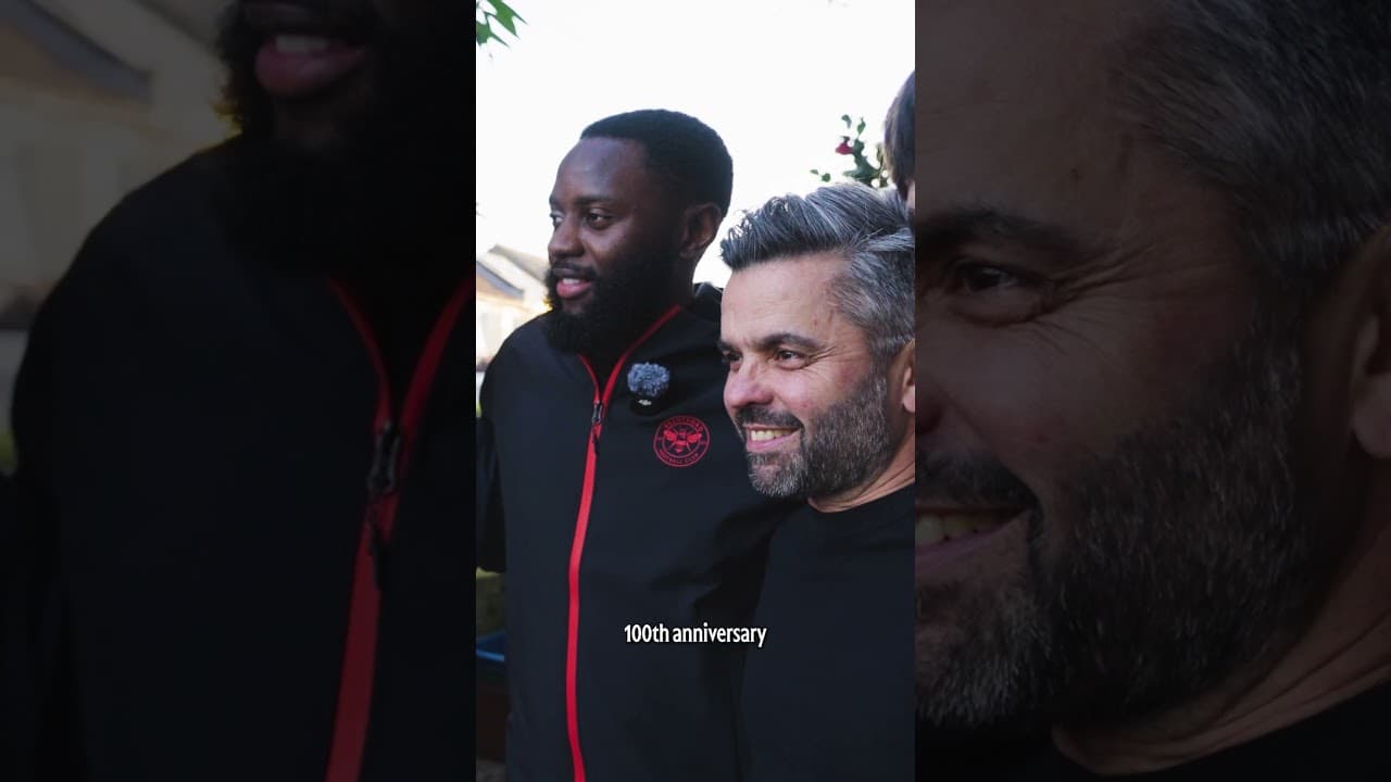 The lads had a surprise...next stop: the pitch at BFC v West Ham 🐝