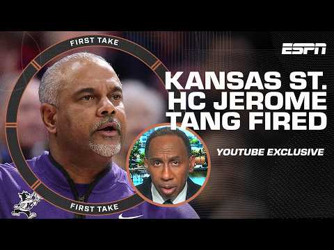 Stephen A.'s issue with Kansas State firing HC Jerome Tang for cause | First Take YouTube Exclusive