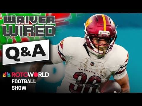 NFL Fantasy Football Q&A w/ RotoPat, Kyle Dvorchak (11/24/25) | Rotoworld Football Show | NBC Sports