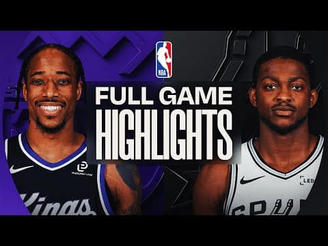 KINGS at SPURS | FULL GAME HIGHLIGHTS | November 16, 2025