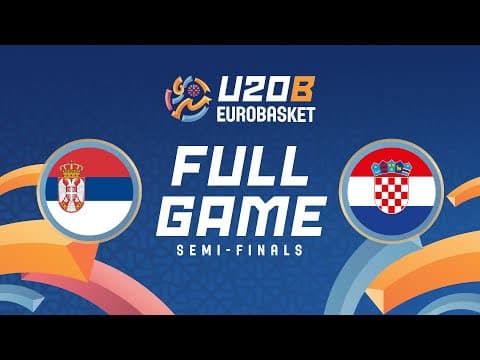 LIVE - Serbia v Croatia | FIBA U20 Women's EuroBasket 2025 Division B | Semi-Finals