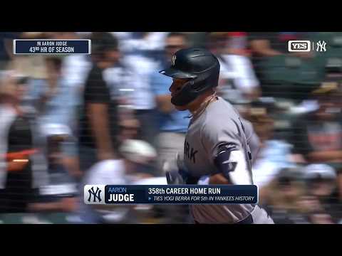 No. 358 💪 Aaron Judge ties Yogi Berra for 5th on the Yankees' all-time home run list 🙌 | ESPN MLB