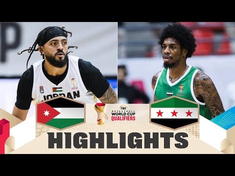 Jordan 🇯🇴 v Syria 🇸🇾 | Highlights | FIBA Basketball World Cup 2027 Asian Qualifiers