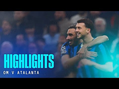 Lazar's magic for the win 🪄 | Highlights OM-Atalanta 0-1 | UCL MD4 League Phase
