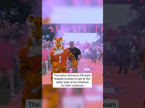 The iconic Clemson entrance in Death Valley. #shorts