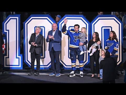 Justin Faulk's 1,000th Game Full Ceremony