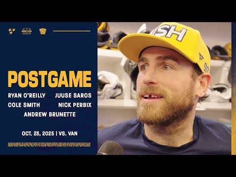 O’Reilly, Saros, Smith, Perbix & Brunette - Postgame: Oct. 23, 2025