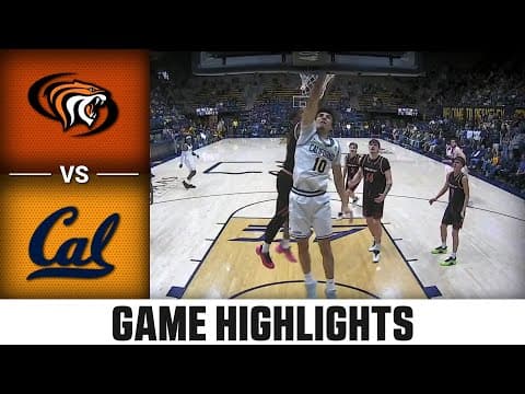 Pacific vs. Cal Game Highlights | 2025-26 ACC Men's Basketball