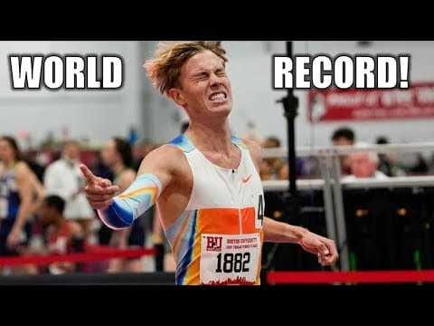 UNBELIEVABLE... || 16-Year-Old CRUSHES Mile World Record in Shocking Time