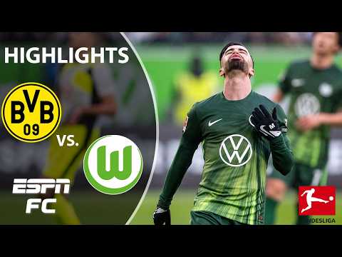 FINDING A WAY 👏 Borussia Dortmund vs. VfL Wolfsburg | Bundesliga Highlights | ESPN FC