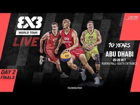 LIVE 🔴 FIBA #3x3WorldTour Abu Dhabi 2025 | Finals | #3x3Basketball