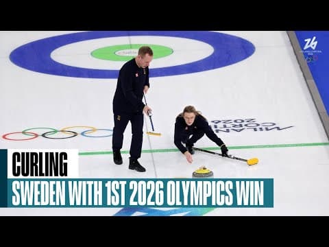 Sweden curling gets first win of 2026 Olympics