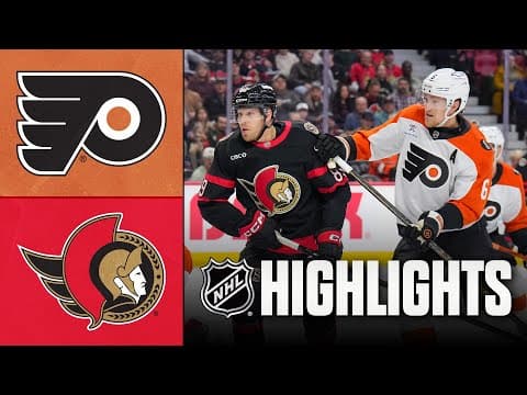 NHL Highlights | Flyers vs. Senators | October 23, 2025
